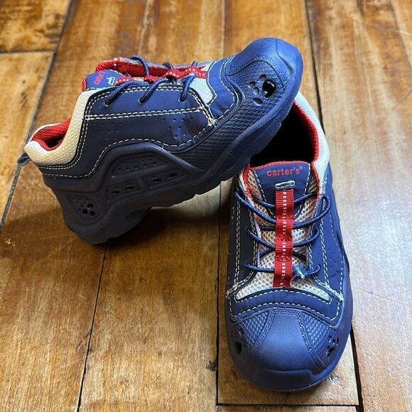 Carters sneakers size 9 to 10 Boys Blue Slip On No Tie Lightweight Foam shoe - Picture 3 of 5